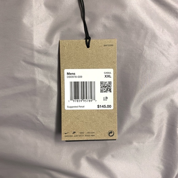 NIKE ACG Cinder Cone Windproof Hooded Full Zip Jacket Windbreaker XXL Grey NWT - Picture 7 of 12